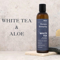 Westin White Tea Aloe Shampoo pour scene highlights easy cleansing
