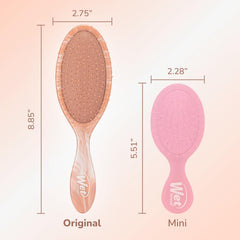 Wet Brush Painless Bristles demonstrates pain-free detangling during brushing sessions