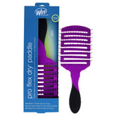 Wet Brush Pro Flex Dry Paddle Brush close-up shows IntelliFlex bristles for gentle detangling.