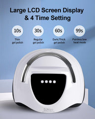 WEVILI nail lamp LCD touch screen for precise timing