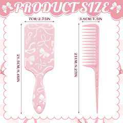 Weysat pink detangle tail comb with durable plastic and precision teeth for wet or dry hair.