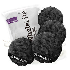 WhaleLife loofah outer-layer closeup showing exfoliating texture for refreshed skin.