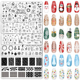 Whaline Christmas nail plate ball pattern for festive manicure designs