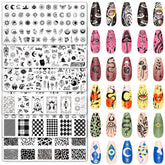 Whaline Gothic Halloween evil eye nail plate for precise, intricate DIY nail art.