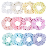 Whaline Pastel Velvet Scrunchies packaging display for gifting and browsing