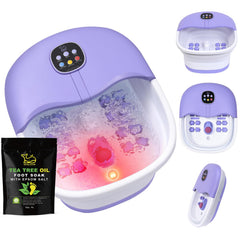 WHALSTAR collapsible foot spa bath ready for easy storage and setup
