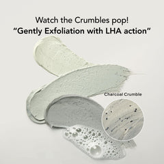 Whipped Semo charcoal clay face wash pore detail highlights impurity reduction potential.