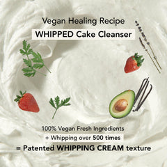 Whipped Semo face wash foaming lather demonstrates gentle cleansing for sensitive skin