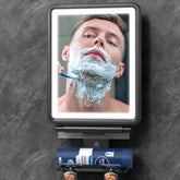 Widitn heated mirror front view offers fog-free shaving in the shower