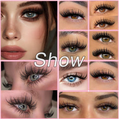 WIGICD Manga Lash Clusters D curl close-up showing lift