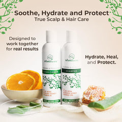 Wild Naturals cehami extract, soothing anti-itch formula for scalp comfort.
