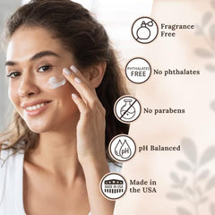 Wild Naturals Manuka Honey Moisturizer face cream texture on skin for balanced hydration.