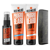 Wild Willies beard care kit shampoo bottle nourishes and hydrates during wash