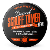 Wild Willies beard cream bottle pump for easy styling on short beards.