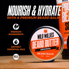 Wild Willies beard balm cool mint scent for refreshing grooming
