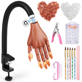 Wilfniee magnetic practice hand with detachable palm for quick gel nail practice