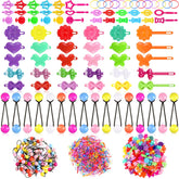 WILLBOND 1184-pcs hair accessory bundle with colorful ponytail holders for quick styling