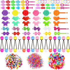 WILLBOND 1184-pcs hair accessory bundle with colorful ponytail holders for quick styling