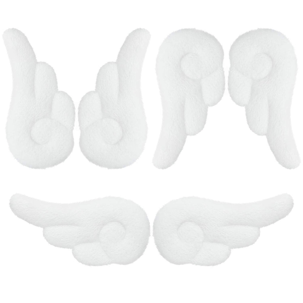 WillBond angel wing hair clip pair, plush design adds festive charm to holiday outfits