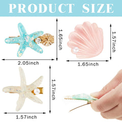 WILLBOND starfish hair clip in bright colors elevates casual outfits