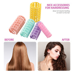 WILLBOND bright-color rollers in use for quick curls at home
