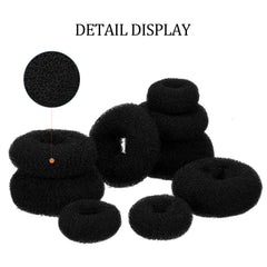 Willbond donut bun maker small foam sponge crafts compact, tidy buns.