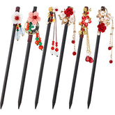WILLBOND hair sticks with flower beads for elegant floral styling and all-day hold.