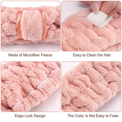 Willbond headband pink front view soft, cute, and practical.