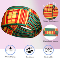 Willbond non-slip headwrap elastic turban worn securely during workouts