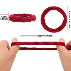 Willbond seamless hair ties close-up showing soft material for hair protection