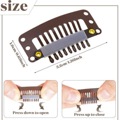 Willbond wig assembly clip in use securing a wig for natural looking fit