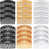 WILLBOND arc 11-teeth black hair comb for secure bangs and updos.