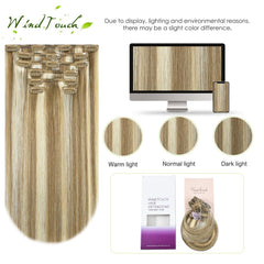 WindTouch clip-in fast-application demonstration for easy wear.