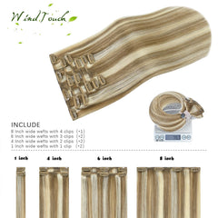 WindTouch clip-in packs 75g ready to add thickness quickly.