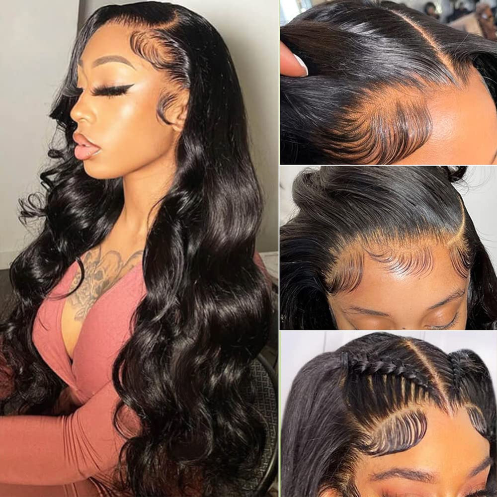 Wingirl 220-density body wave lace-front wig with natural hairline for seamless parting