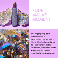 Winky Lux Aurora Glimmer Balm ceramides moisture boost in a lip care shot
