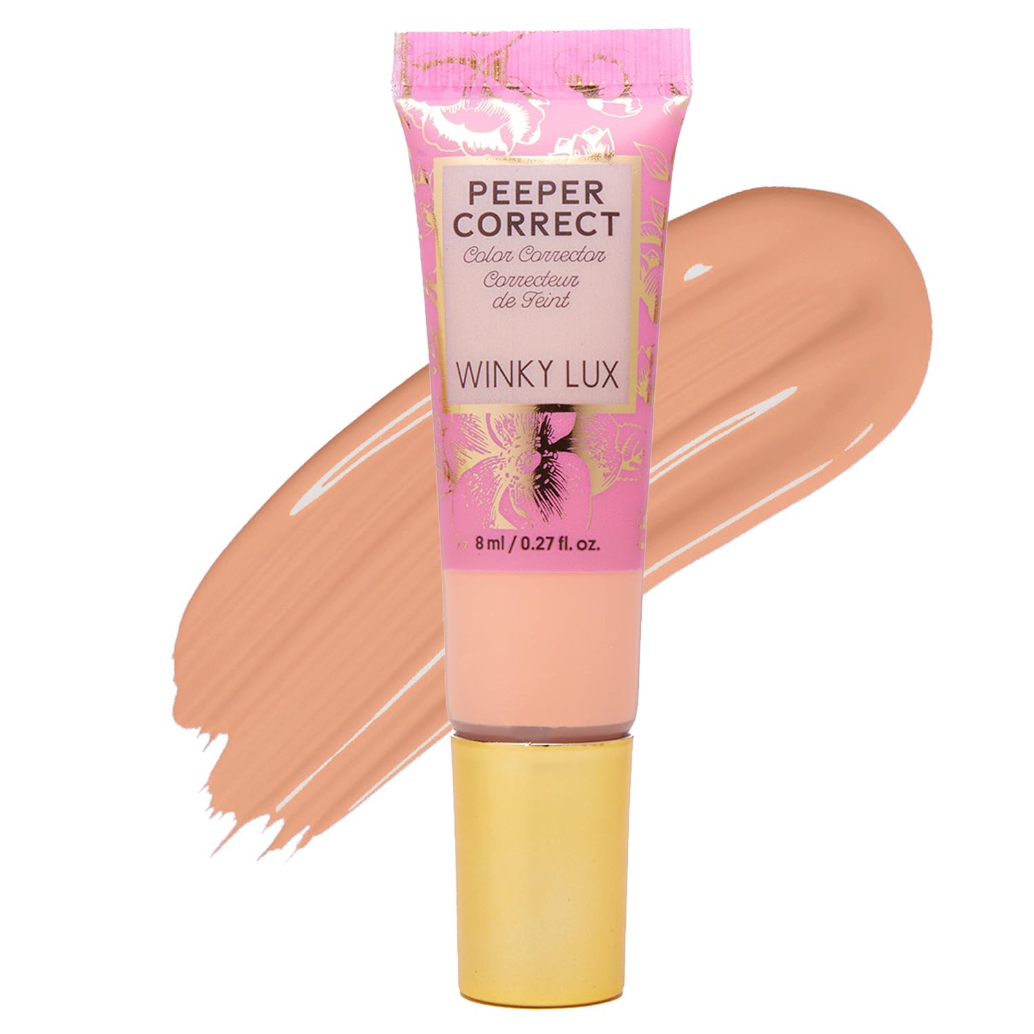 Winky Lux Peeper Correct Peach compact brightens under-eye areas