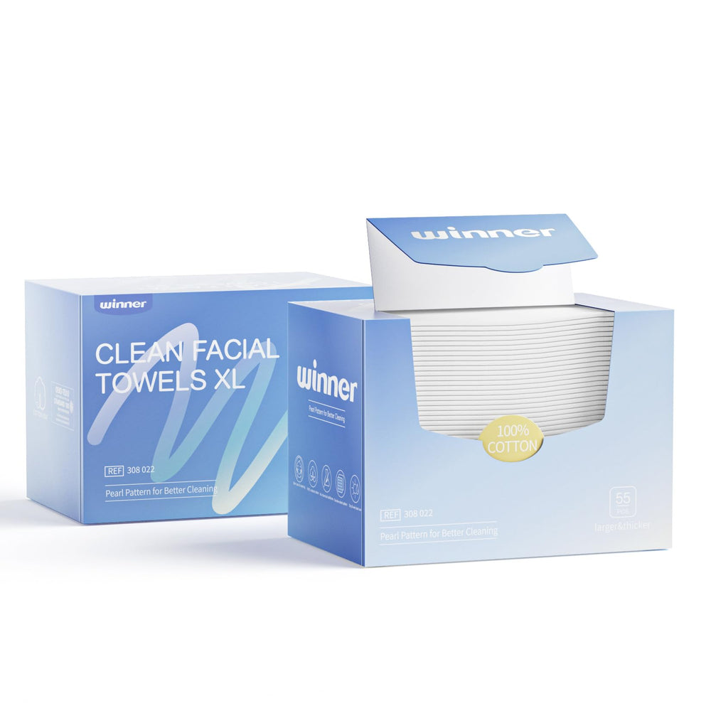 Winner Face Towels ultra-soft texture close-up for gentle cleansing with premium cotton