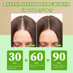 Wiqeerilly Batana Oil in hand, ready for scalp massage therapy.