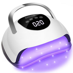 Wisdompark LED Nail Lamp front view, white design for home gel nails