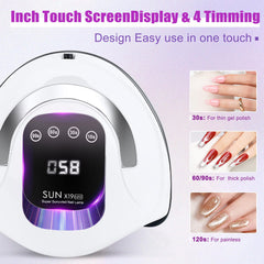 Wisdompark nail lamp detachable base allows for easy cleaning and use.