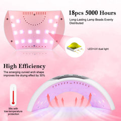 Wisdompark UV Nail Lamp compact portable design ideal for travel and dorm rooms.