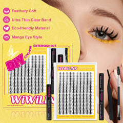 WiWiLINK natural-look clusters in tray demonstrate reusable design and easy removal