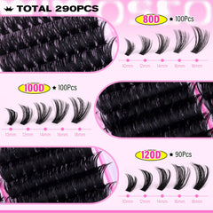 wiwoseo 10-18mm D curl lengths for versatile lash styles