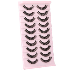 wiwoseo false eyelashes natural-look closeup for seamless day wear