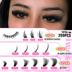 wiwoseo manga eyelash lashes little devil style adds whimsy and fullness