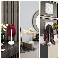 WiZiWi wig stand adjustable rod lets you set precise wig height