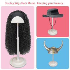 WiZiWi wig stand dome with anti-slip spike holds wigs securely