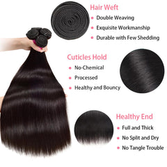Wlily straight bundles 28-inch deliver smooth texture and seamless blending.