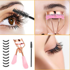 WLLHYF carbon steel eyelash curler in pink prioritized durability for daily use.